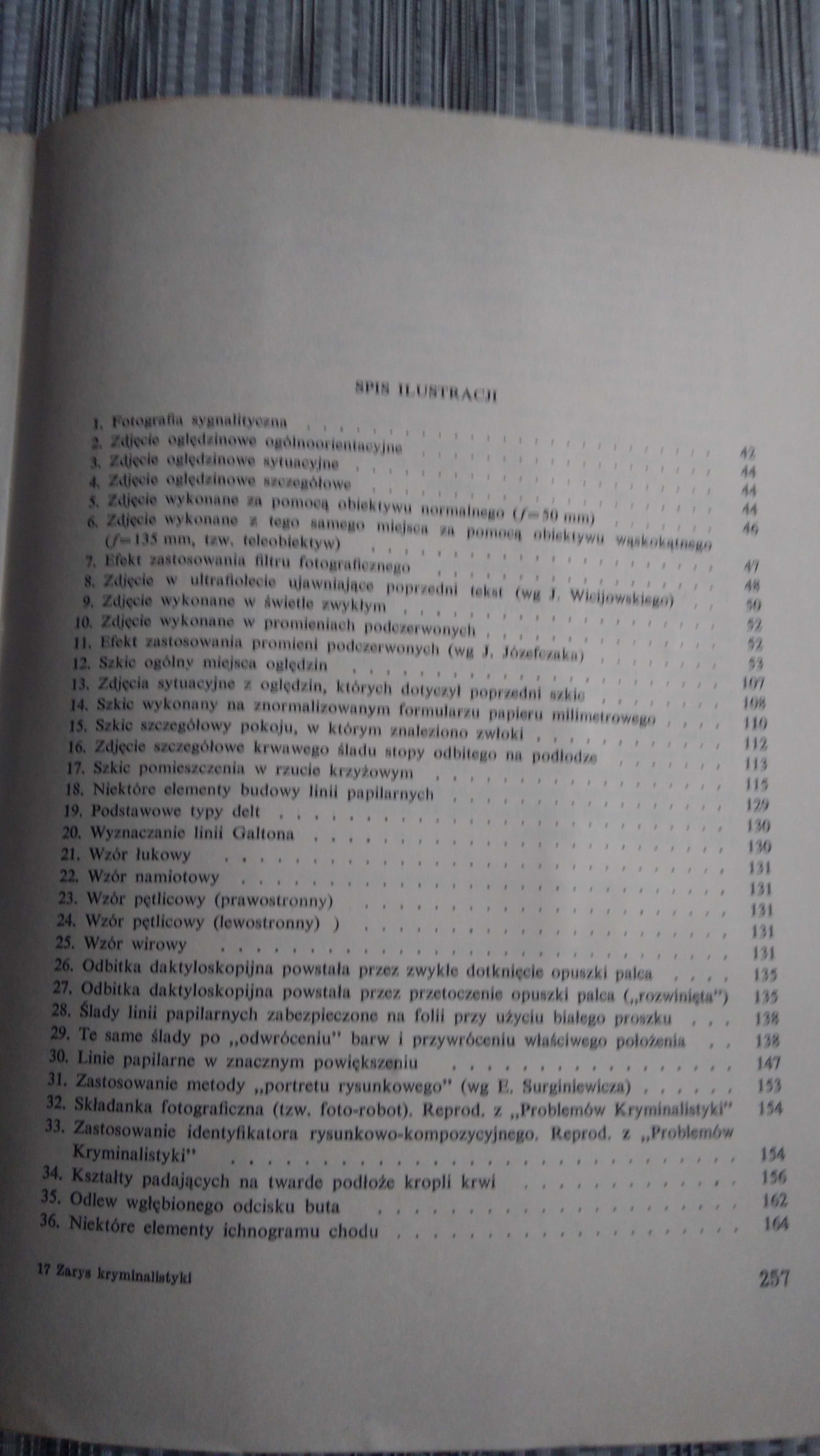 mo milicja "Zarys kryminalistyki" 1972 biblioteka resortowa