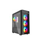 FV23 DUŻA Obudowa Fornax K700 GAMING ATX Okno Szkło 4 wentylatory ARGB