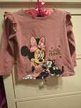 Bluzka różowa Sinsay z motywem Myszki Minnie rozmiar 86