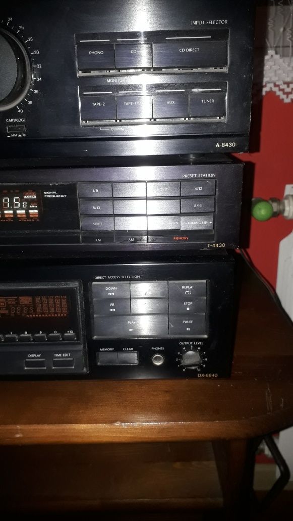 Onkyo zestaw amplituner,wzmacniacz ,Cd A-8430,T-4430,DX-6640