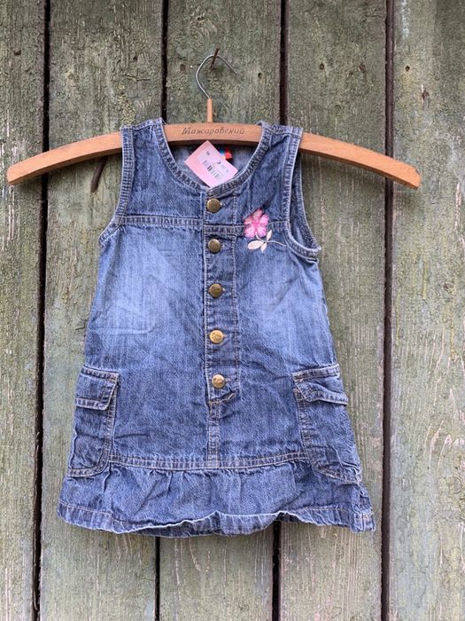 Новый джинсовый сарафан для девочек,Сарафан,НОВЫЙ джинсовый сарафан