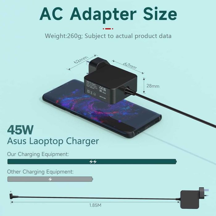 Adapter Ładowarka Zasilacz do laptopa Asus 45W 19V DL4519,0237 UK