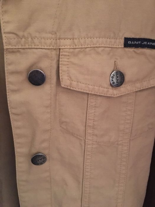GANT JEANS, Kurtka jeansowa, kolor jasny brąz, rozm: M