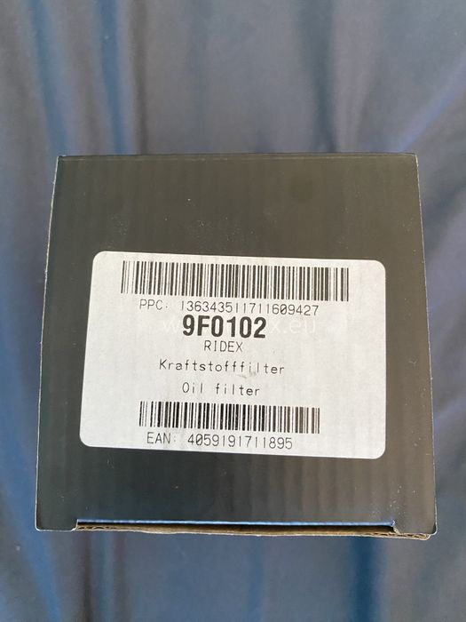 RIDEX 9F0102 Filtro de combustível