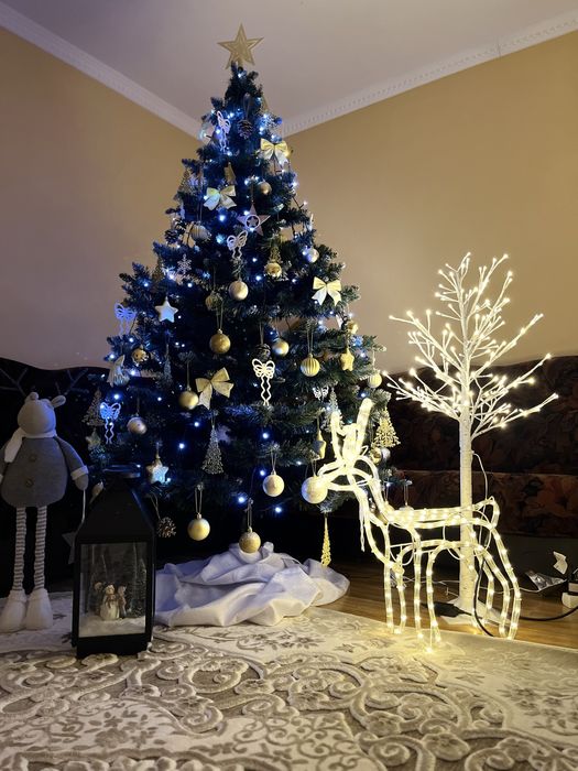 Ялинка штучна, пишна, засніжена, новорічна, святкова 2.2