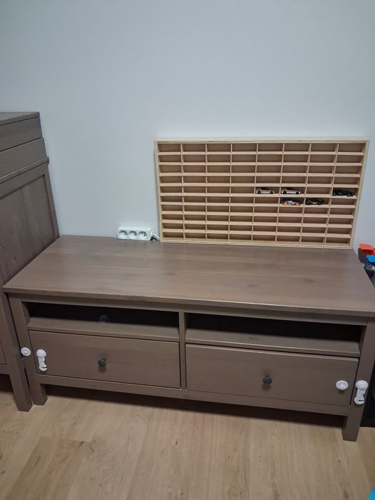 Komoda rtv Ikea hemnes szarobrazowa niska szafka
