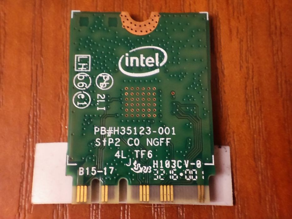 Wifi + bluetooth chip Intel ac 3165ngw