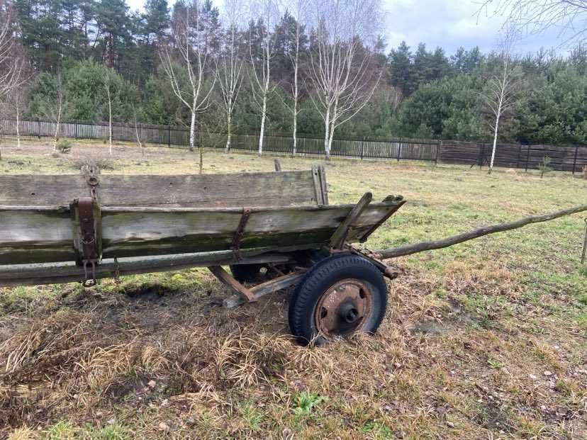 Wóz drabiniasty z kutymi elementami