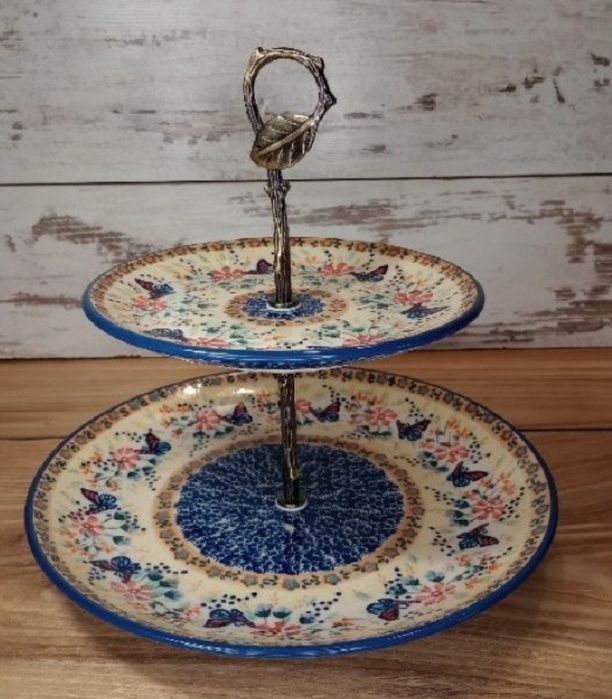 Patera ceramiczna Bolesławiec 2 w 1 ceramika Bolesławiec Super unikat