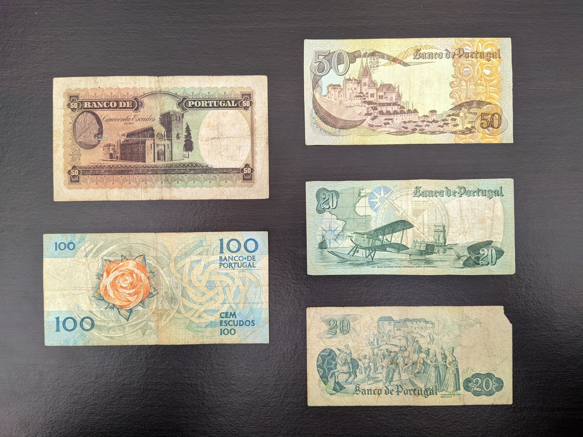 Coleção de notas de Portugal e Angola (Nota de 50 escudos de 1941)