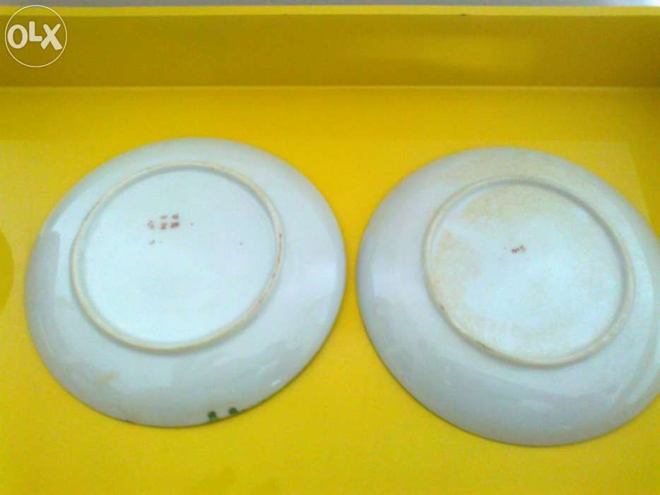 Restauro de porcelanas taças pequenas e pires de café chineses