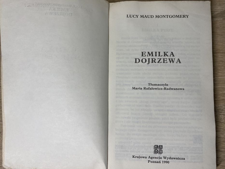 Emilka dojrzewa - Lucy Maud Montgomery