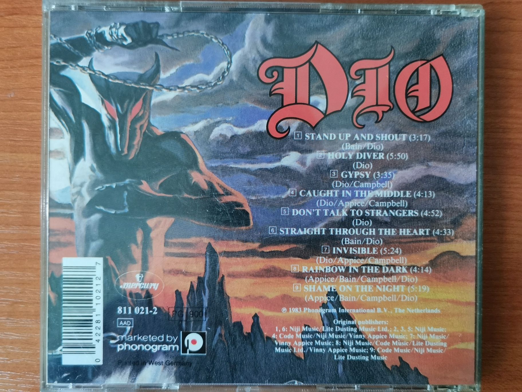 Dio - Holy Diver, 1983! Mercury Records!