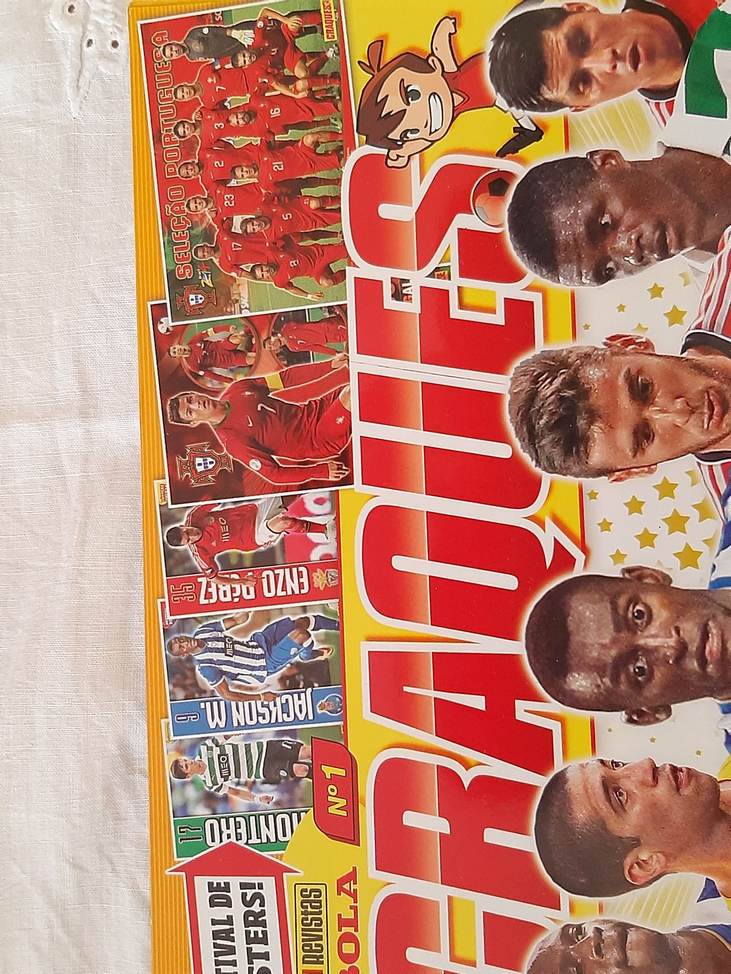 7 revistas da bola,Craques,posters Benfica/ronaldo/porto/etc