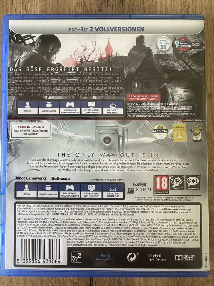 The Evil Within 2 Playstation 4