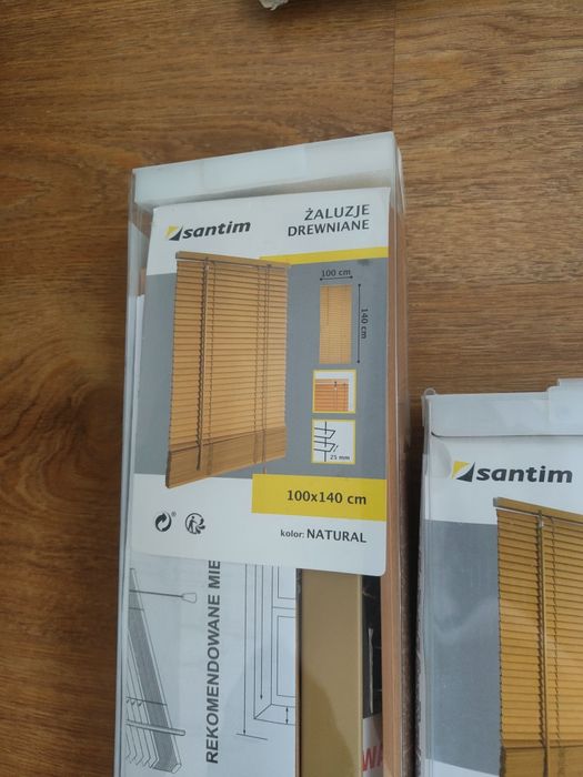 Żaluzje drewniane 3 sztuki