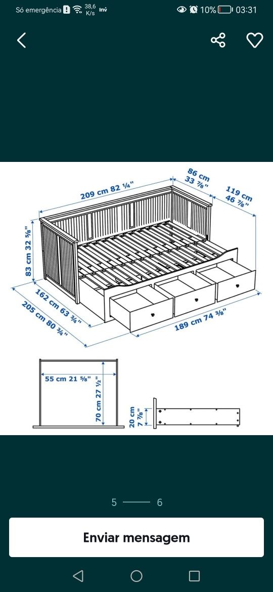 Cama infantil como nova
