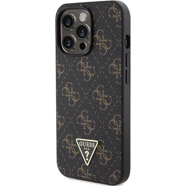 Etui Guess 4G Triangle Metal Logo Na Iphone 14 Pro Max - Czarne