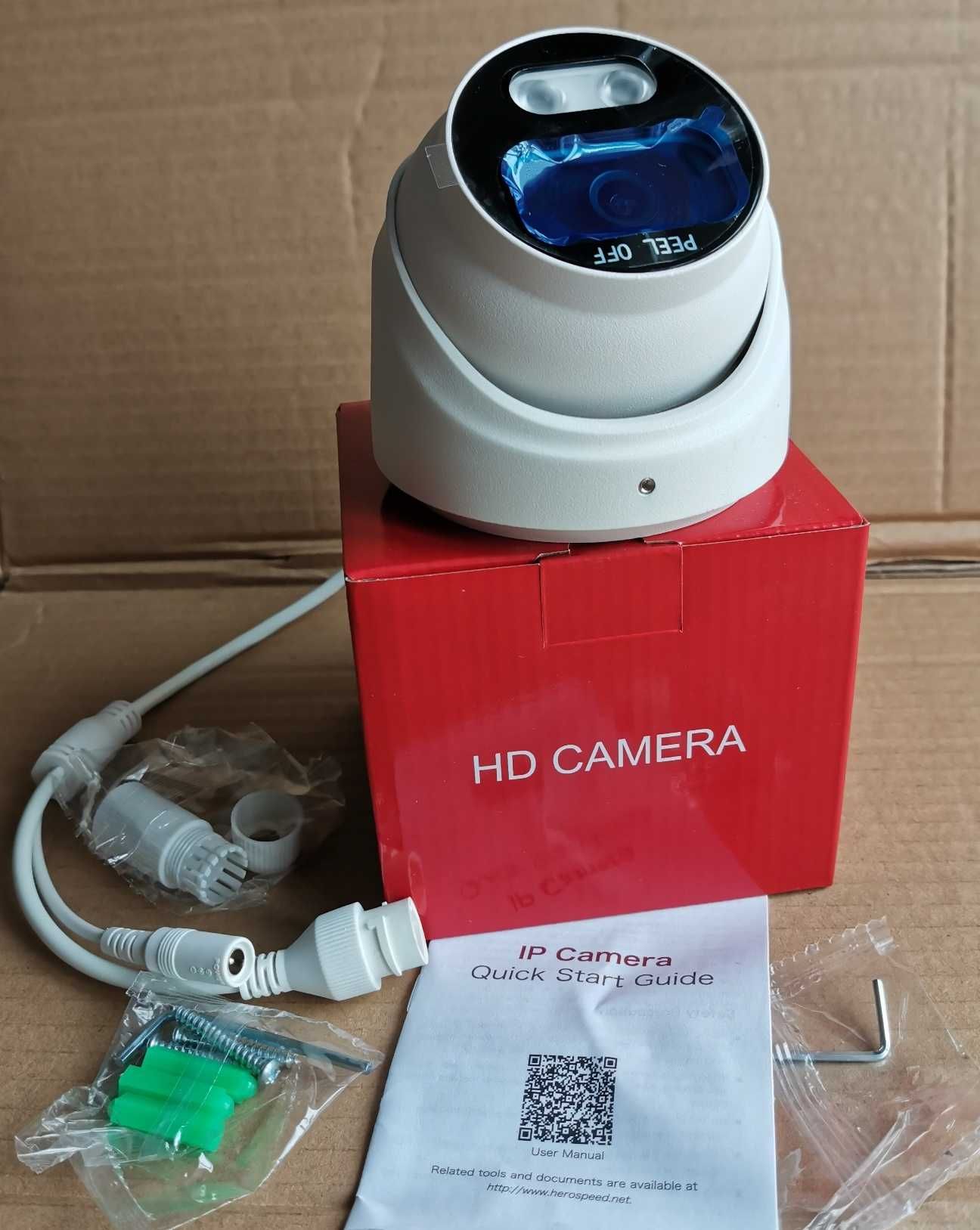 Новая IP видеокамера 8 Mp / f=2.8mm / PoE / Onvif /Карта памяти / Звук