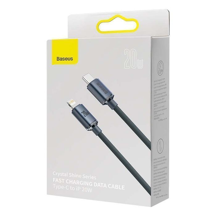 Kabel Baseus Crystal USB-C Lightning 20W PD Szybkie Ładowanie iPhone