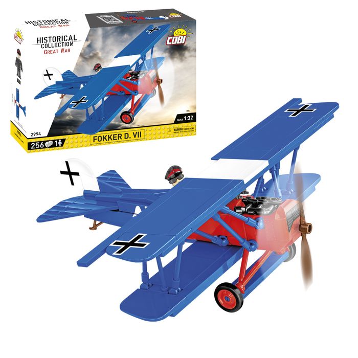 Klocki Cobi 2994 Samolot Fokker D. Vii Hc Gw 256 El.