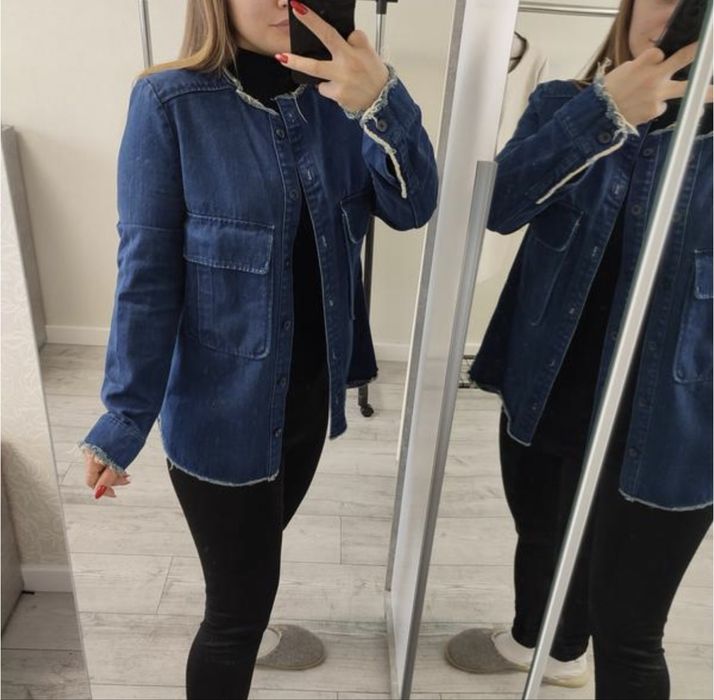 ZARA Джинсовий піджак S M