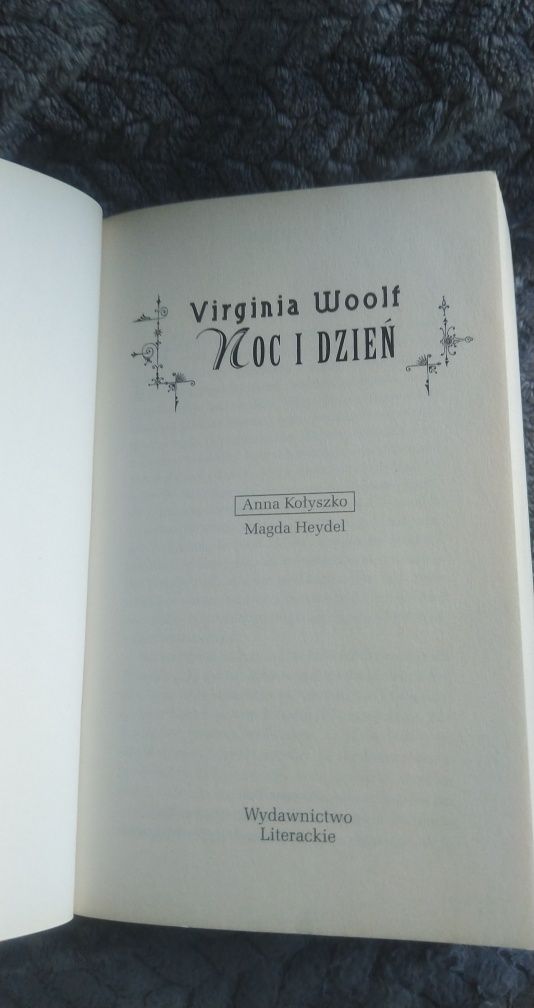 Noc i dzien virginia woolf