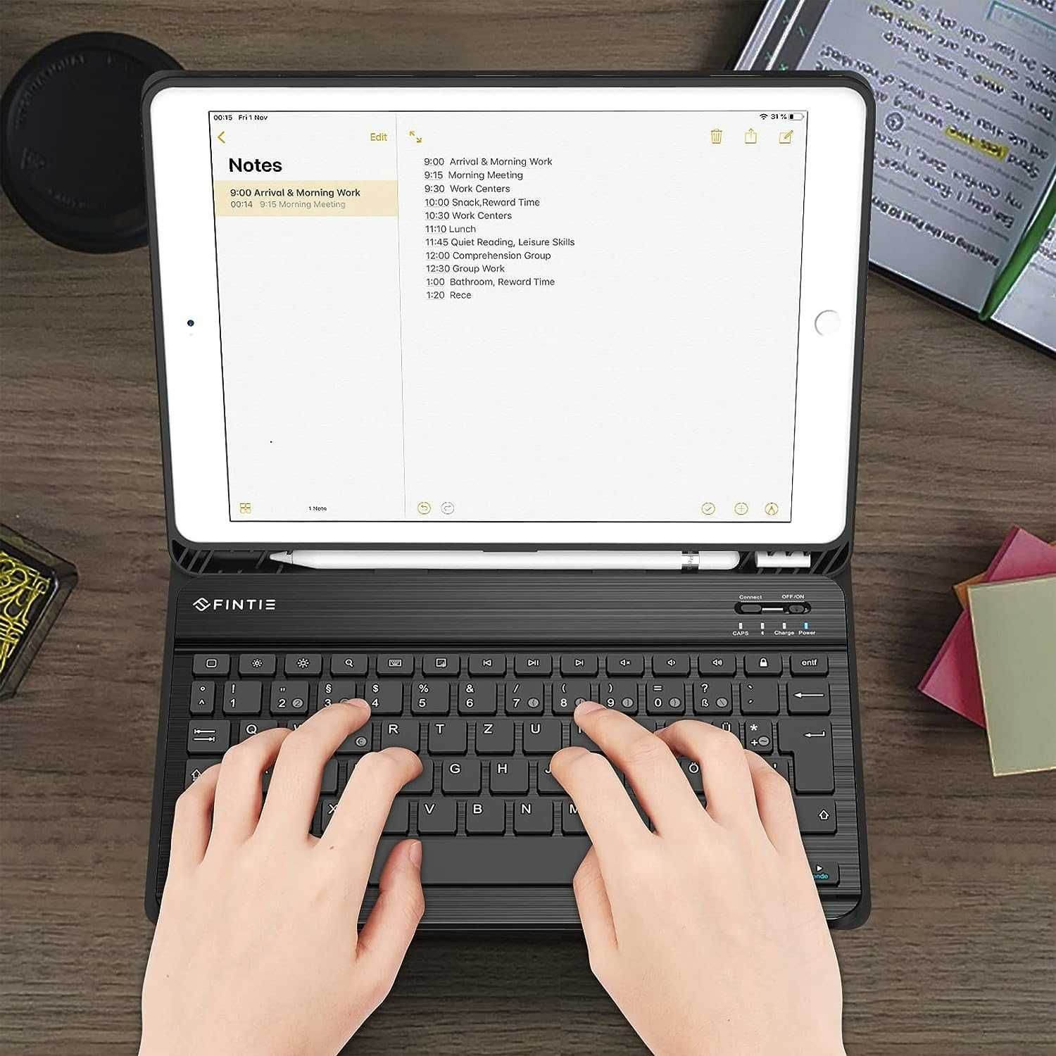 Etui+klawiatura FINTIE do IPada 10.2 NOWA