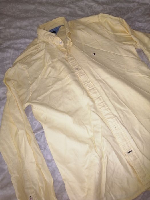 Żółta koszula regular fit Tommy Hilfiger M