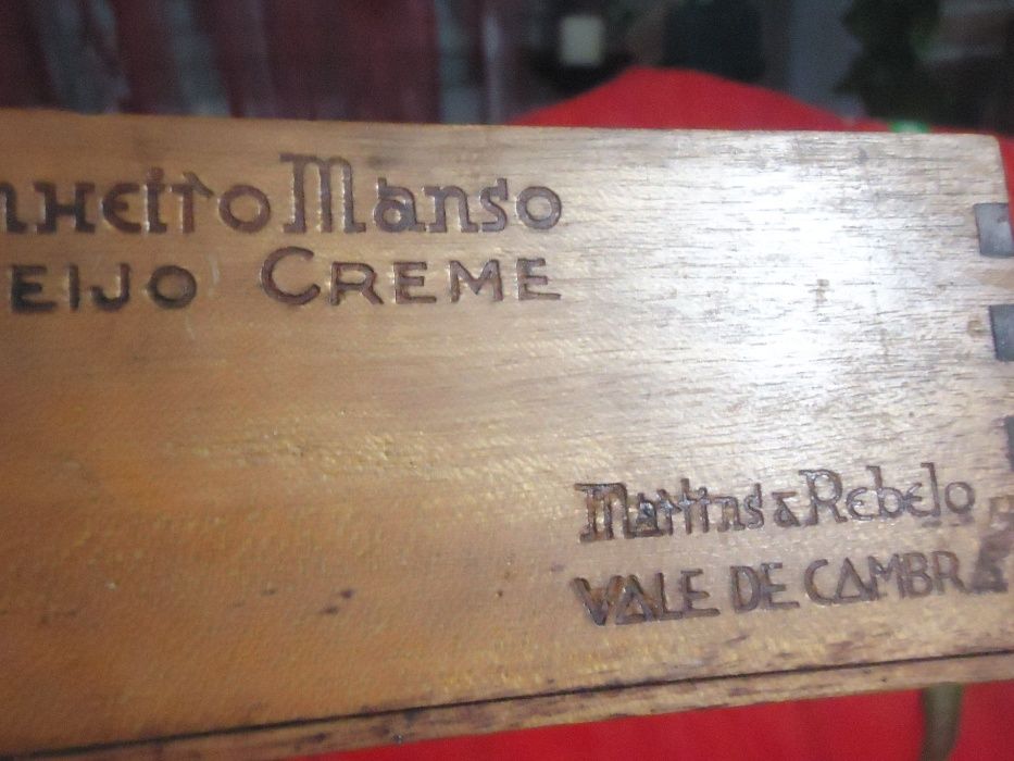 Antiga Caixa de Madeira Queijo Pinheiro Manso