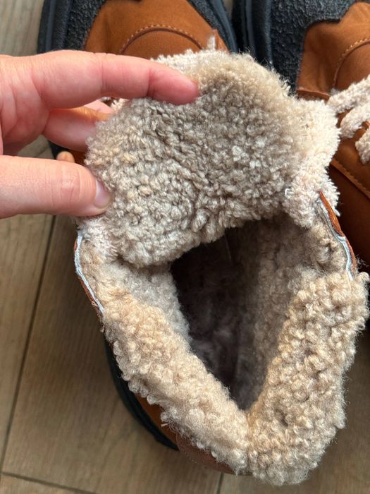 Жіночі зимові теплі черевики, нубук, 40 розмір