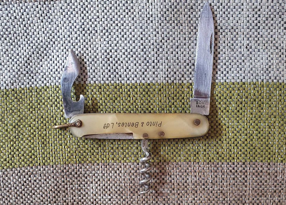 Canivete multifunções SOVI + 2 Inox de metal, para coleção - vintage
