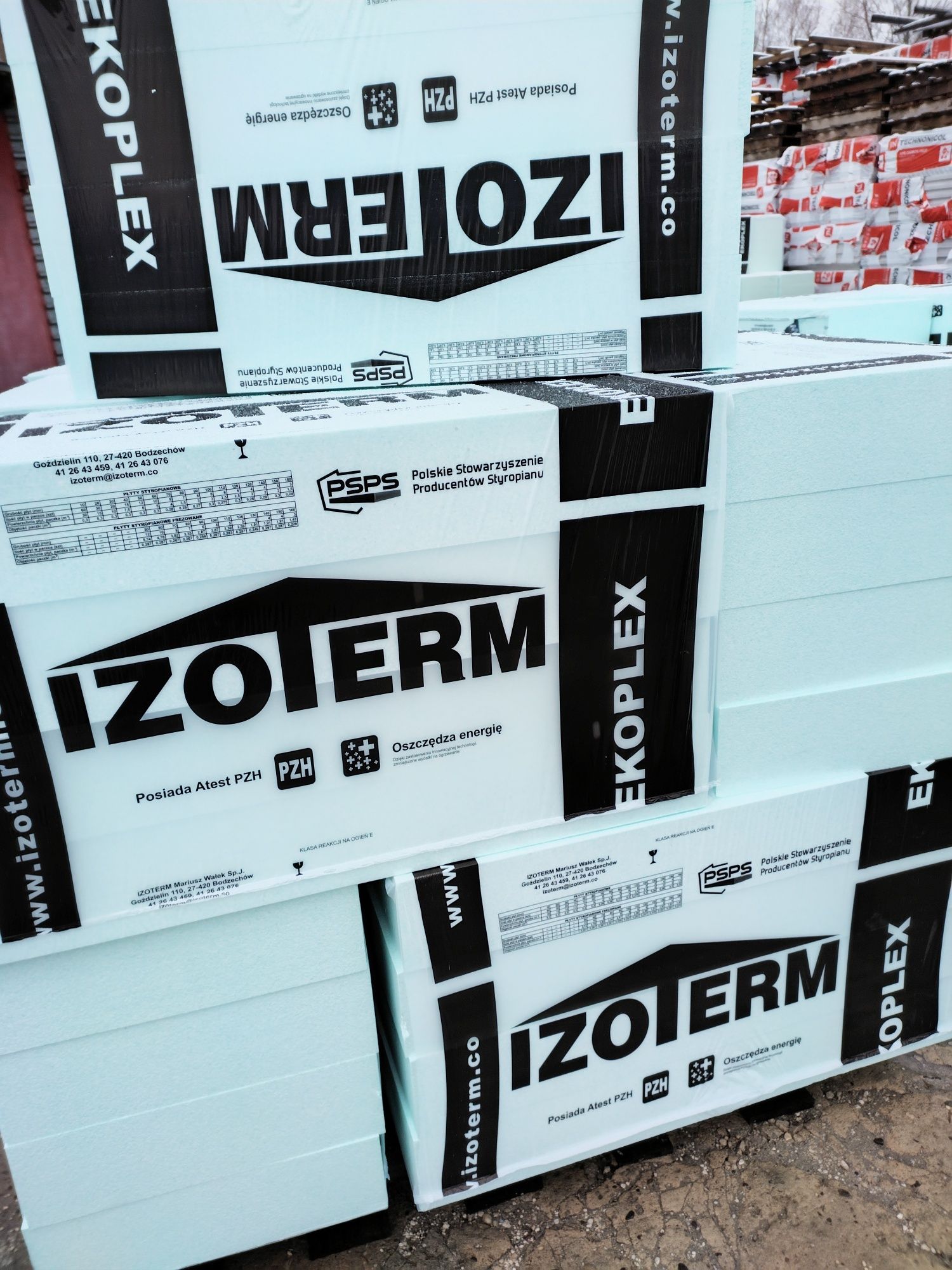 styropian Izoterm ekoplex 100-037 hydro 360 zł/m3  12 cm