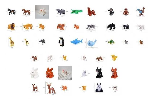 Zestaw 45 zwierząt do LEGO DUPLO - Okazja!