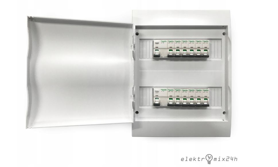 Rozdzielnica elektryczna natynkowa z zabezpieczeniami 24 moduły Easy9