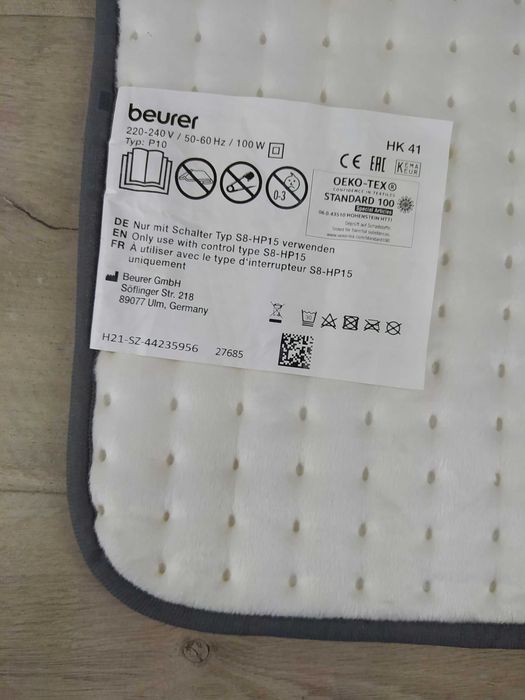 Beurer HK 41 Poduszka elektryczna 44 x 33 cm OPIS