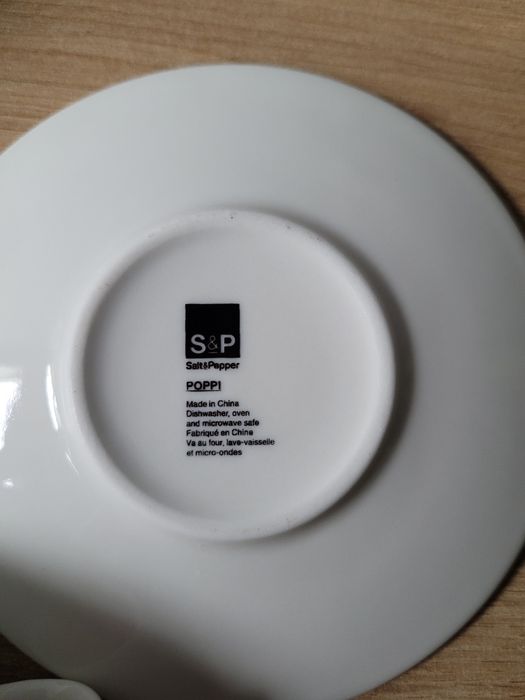 Komplet 4 filiżanek Salt & Pepper Poppi set Zalando Lounge espresso