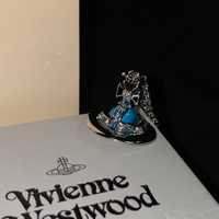 Vivienne westwood 10mm blue orb, вивьен вествуд кулон