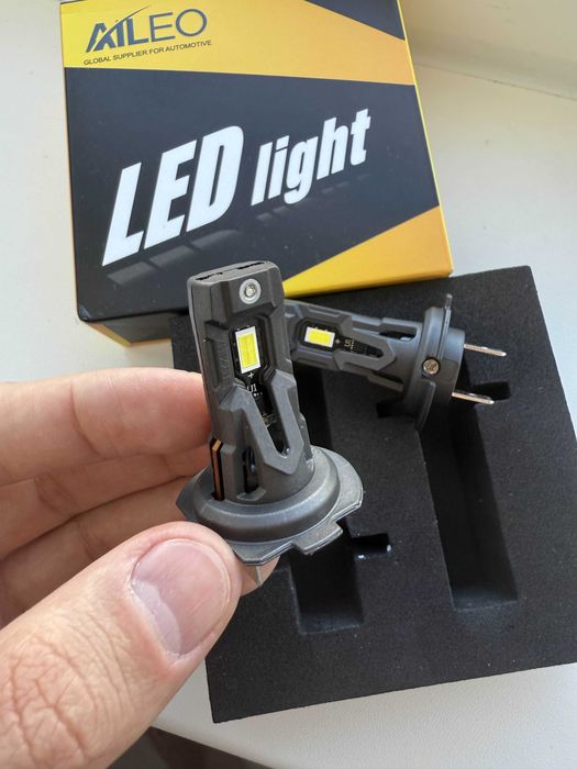 AILEO Led Лампа автомобильная H7, Светодиодные лед лампочки н7 (2шт)