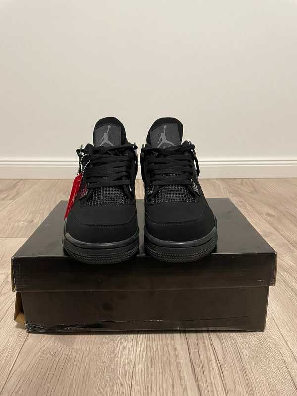 Nowość*NowyJordan4NikeAir4 BlackunisexTrampki 45