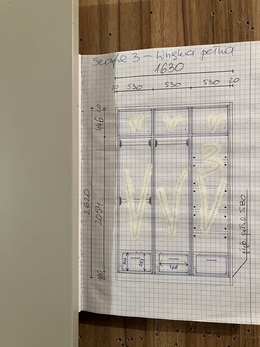 Szafa 262 cm x 163 cm