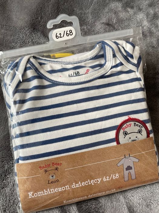 Kombinezon dziecięcy 62/68 NOWY bawełna Baby Bear