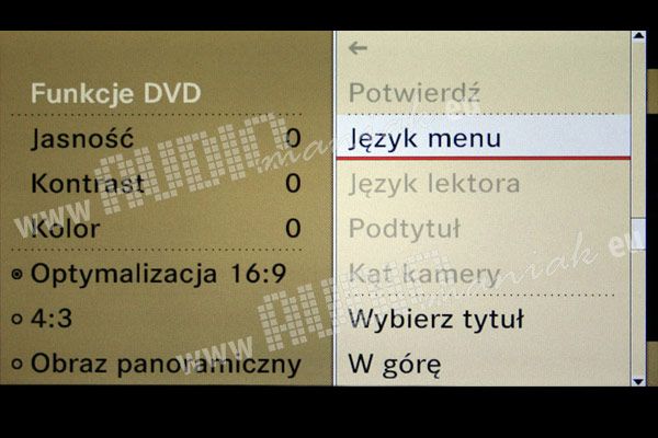 MERCEDES KLASA-B W245 polskie menu lektor mapa