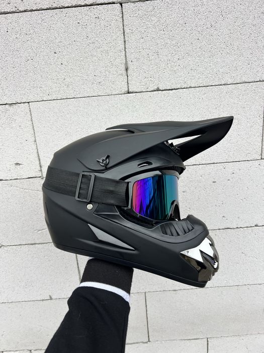 Новый мотошлем, эндуро шлем, кроссовый шлем, вело шлем, экипировка