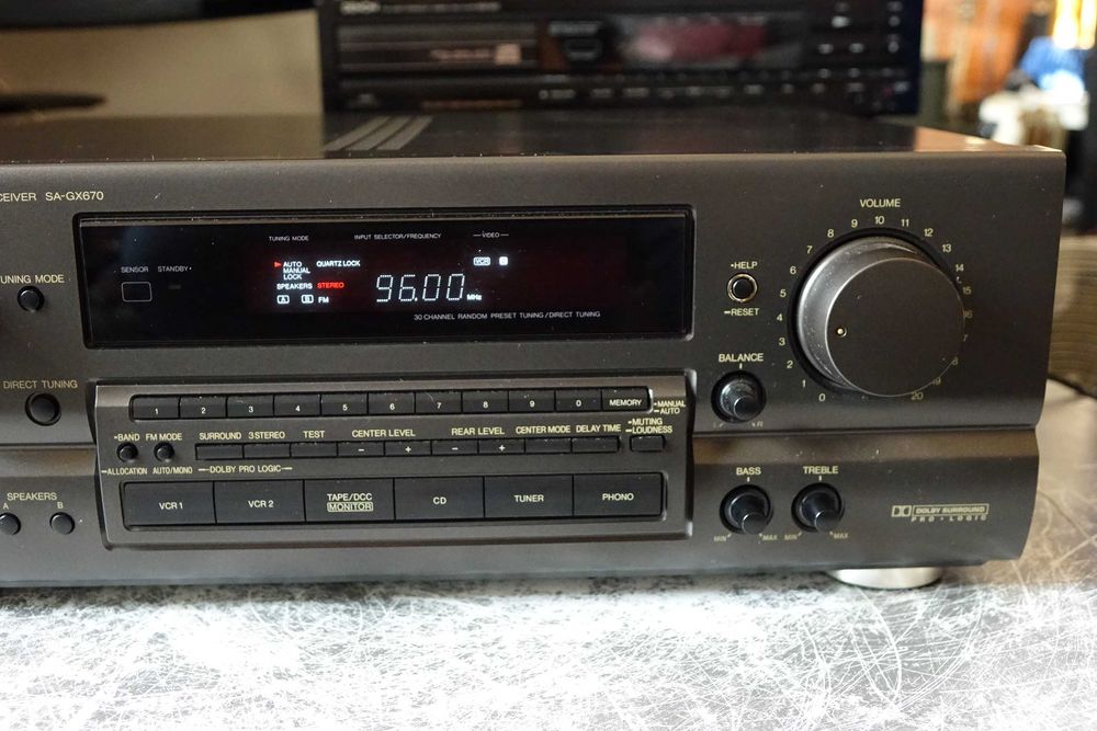 Amplituner 5.0 TECHNICS SA GX 670, moc 150W-gabinet!