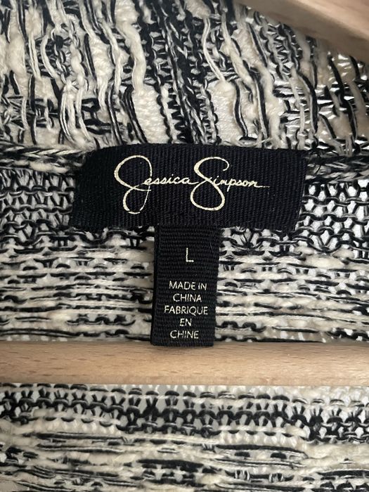 Kardigan z frędzlami (bawełna 72%) Jessica Simpson roz.L (stan dobry-)