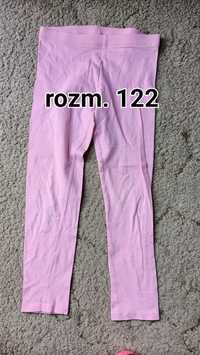 Różowe legginsy H&M rozm 122