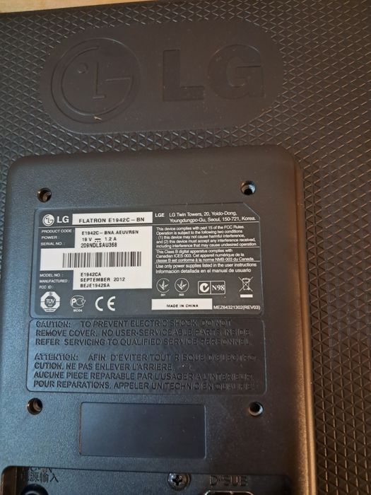 Monitor LeD LCD LG