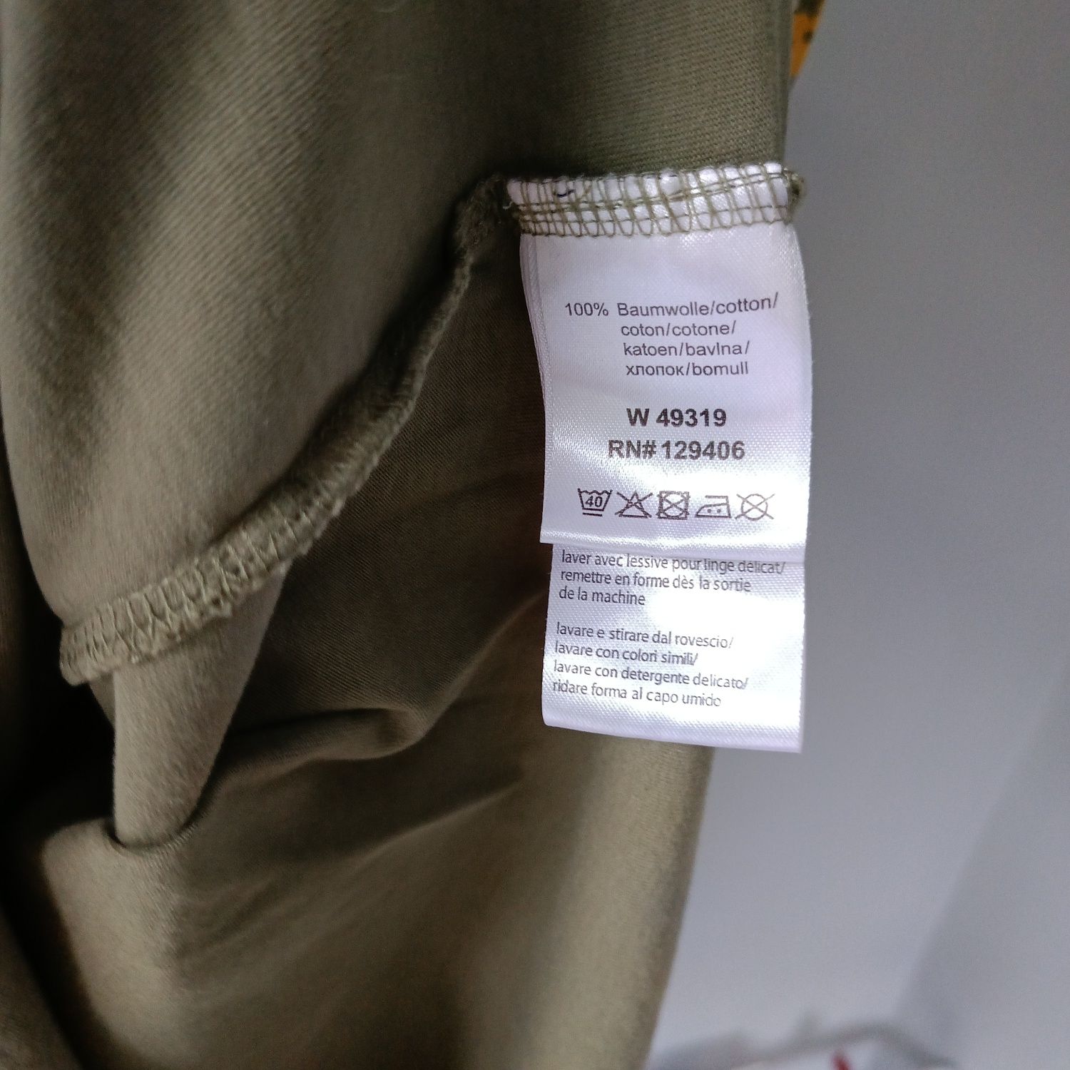 Niemiecka marka 52 6XL przewiewna bluzka damska khaki coquette na lato
