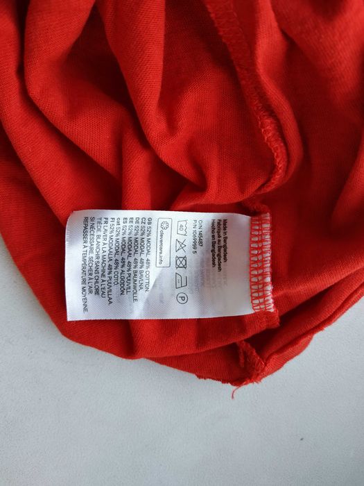 H&m mama туніка блуза червона розмір l модал бавовна hm для вагітних